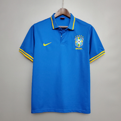 Camisa Seleção Brasileira Polo 20/21 Torcedor Nike Masculina - Azul