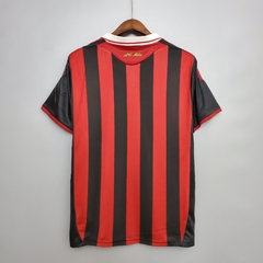 Camisa AC Milan Retrô 09/10 Torcedor Adidas Masculino - Preto e Vermelho - Lux Esports - Camisas de Futebol