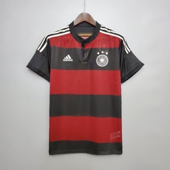 Camisa Seleção Alemanha Retrô 2014 Torcedor Adidas Masculino - Vermelho e Preto