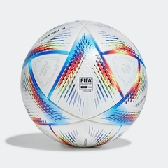 Bola de Futebol Adidas Al Rihla Pro - Copa do Mundo 2022 Campo - Branca e Azul - comprar online