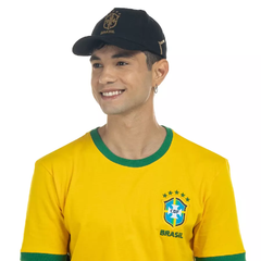 Boné CBF Aba Curva Snapback Preto - Adulto - comprar online