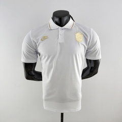 Camisa Seleção Br@z!l Polo 22/23 Jogador Nike Masculina - Branca