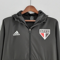 Jaqueta Corta Vento São Paulo 22/23 Preta Masculina - Lux Esports - Camisas de Futebol