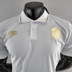 Camisa Seleção Br@z!l Polo 22/23 Jogador Nike Masculina - Branca - Lux Esports - Camisas de Futebol