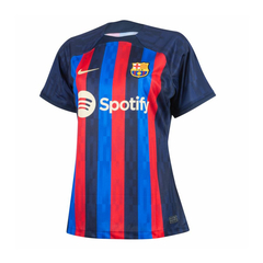 Camisa Barcelona I 22/23 Azul e Vermelha Feminina - Nike