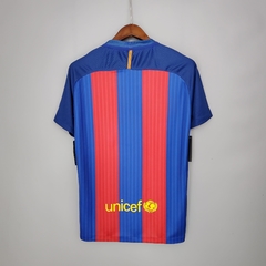 Camisa Barcelona Retrô 16/17 Torcedor Nike Masculino - Azul e Vermelho - comprar online