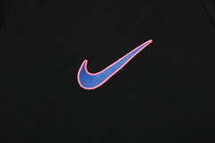 Conjunto Barcelona 21/22 Preta e Roxa - Nike - Com Fecho - Lux Esports - Camisas de Futebol