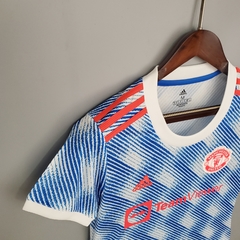 Camisa Manchester United Away 21/22 Torcedor Adidas Feminina - azul - loja online