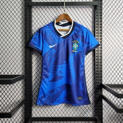 Camisa Seleção Br@z!l Concept 22/23 Torcedor Nike Feminina - Azul