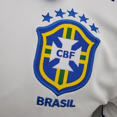 Camisa Seleção Brasileira Treino Polo 21/22 Nike - Branco - Lux Esports - Camisas de Futebol