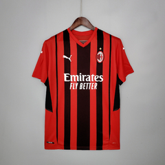 Camisa AC Milan I 21/22 Torcedor Puma Masculina - Vermelho e Preto - comprar online