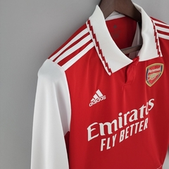 Camisa Arsenal I Manga Longa 22/23 Torcedor Adidas Masculina - Vermelha na internet