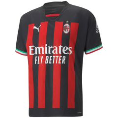 Camisa AC Milan I 22/23 Torcedor Puma Masculina - Vermelho e Preto