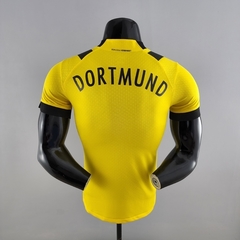 Camisa Borussia Dortmund I 22/23 Jogador Puma Masculina - Amarelo e Preto - comprar online