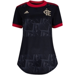 Camisa Flamengo 3 21/22 Torcedor Adidas Feminina - Preta