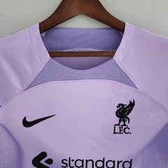 Camisa Liverpool Goleiro 22/23 Torcedor Nike Masculino - Purple - Lux Esports - Camisas de Futebol