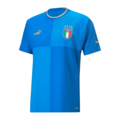 Camisa Seleção Itália I 22/23 Torcedor Puma Masculina - Azul