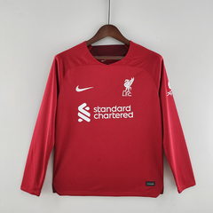 Camisa Liverpool Manga Longa 22/23 Torcedor Adidas Masculino - Vermelho