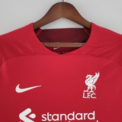 Camisa Liverpool Manga Longa 22/23 Torcedor Adidas Masculino - Vermelho - Lux Esports - Camisas de Futebol