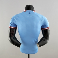 Camisa Manchester City I 22/23 Jogador Puma Masculino - Azul Bebê - comprar online