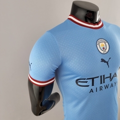 Camisa Manchester City I 22/23 Jogador Puma Masculino - Azul Bebê na internet