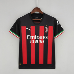 Camisa AC Milan I 22/23 Torcedor Puma Masculina - Vermelho e Preto - comprar online