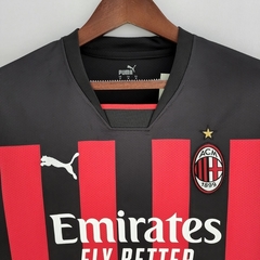 Camisa AC Milan I 22/23 Torcedor Puma Masculina - Vermelho e Preto - loja online