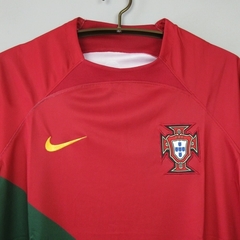 Camisa Seleção Portugal I 2022/23 Vermelha e Verde - Torcedor Nike Masculino na internet