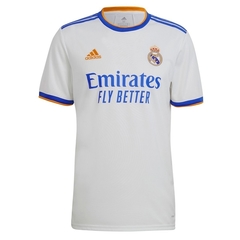 Camisa Real Madrid Home 21/22 Torcedor Adidas Masculina - Branca