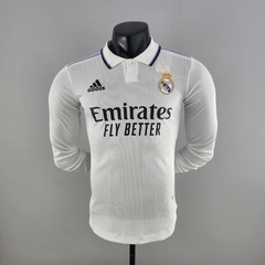 Camisa Real Madrid Manga Longa 22/23 Jogador Adidas Masculino - Branco