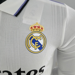 Imagem do Camisa Real Madrid Manga Longa 22/23 Jogador Adidas Masculino - Branco