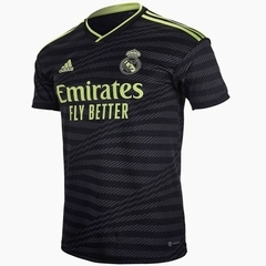 Camisa Real Madrid III 22/23 Preta - Torcedor Adidas Masculina