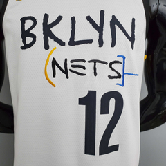 Regata Brooklyn Nets Branca - Nike - Masculina na internet