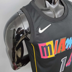 Regata Miami Heat Preta - Nike - Masculina - comprar online