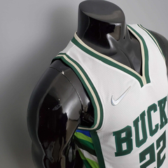 Regata Milkwaukee Bucks Branca - Nike - Masculina na internet