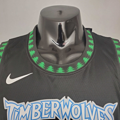 Regata Minnesota Timberwolves Preta - Nike - Masculina - Lux Esports - Camisas de Futebol