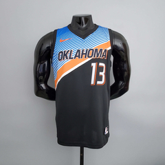 Regata Oklahoma City Thunder Preta e Azul - Nike - Masculina