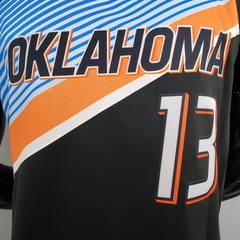 Regata Oklahoma City Thunder Preta e Azul - Nike - Masculina - loja online