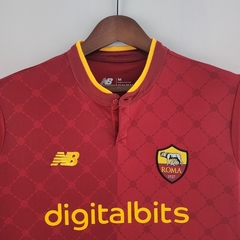 Camisa Roma I 22/23 Torcedor NewBalance Masculina - Vermelho - loja online