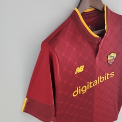 Camisa Roma I 22/23 Torcedor NewBalance Masculina - Vermelho - Lux Esports - Camisas de Futebol