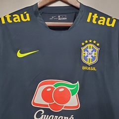 Camisa Seleção Brasileira Treino 21/22 Torcedor Nike Masculino - Azul Escuro na internet