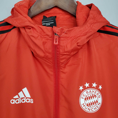 Jaqueta Corta Vento Bayern de Munique - Masculina - Vermelha - Lux Esports - Camisas de Futebol