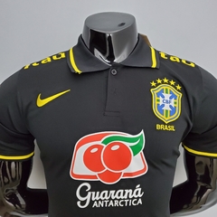 Camisa Seleção Brasileira Treino Polo 21/22 Nike - Preto na internet