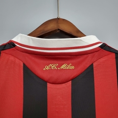 Camisa AC Milan Retrô 09/10 Torcedor Adidas Masculino - Preto e Vermelho - loja online