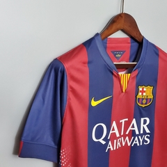 Camisa Barcelona Retrô 14/15 Torcedor Nike Masculino - Azul e Vermelho - comprar online