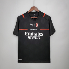 Camisa AC Milan Black 21/22 Torcedor Puma Masculina - Preta