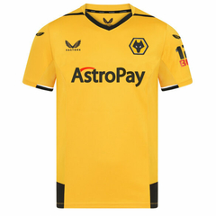 Camisa Wolves I 2022/23 Amarela e Preta - Masculina Castore