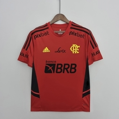 Camisa Flamengo Treino 22/23 C/ Patrocínios Torcedor Adidas Masculino - Vermelha