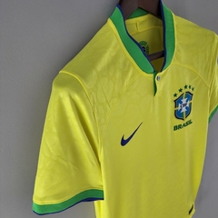Camisa Seleção Br@z!l I 2022/23 Amarela - Nike - Torcedor Masculina - loja online
