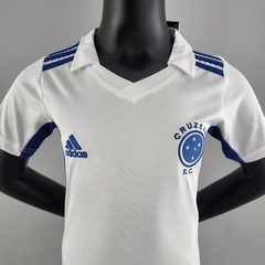 Kit Infantil Cruzeiro II 2022/23 - Adidas - Branco - Lux Esports - Camisas de Futebol